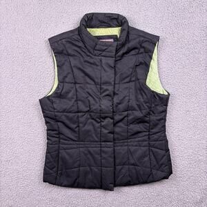 Vineyard Vines Vest Womens Small Black Lined Puffer Sleevless